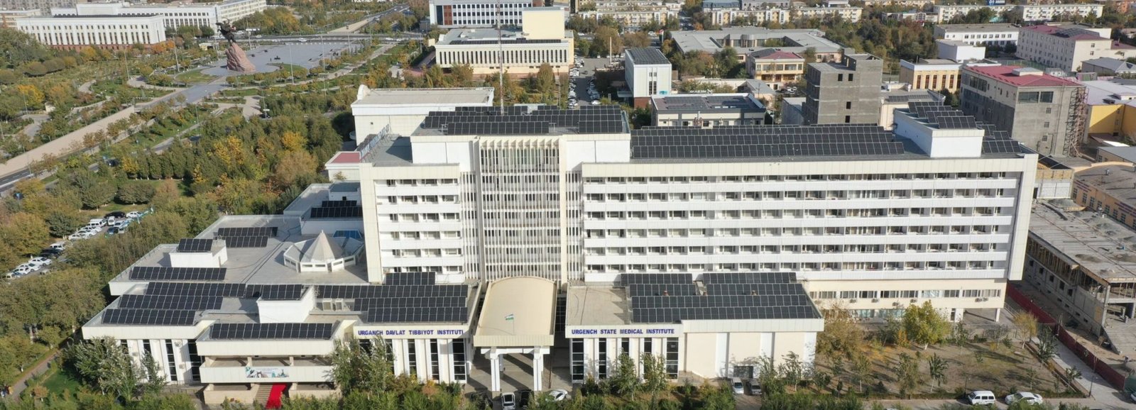 Urgench State Medical Institute aerial campus view